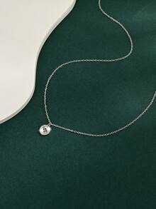 1 pieza Collar de moda de plata de ley 925 con diseño circular hueco de serpiente elegante y minimalista, un regalo sofisticado para mujeres para uso diario, citas o fiestas