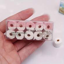 10 Rolls Miniature Paper Towel, Mixed Color, Paper Material, Removable Roll Paper Props Model For Dollhouse Miniature Home Scene DIY Small Parts - Multicolor - View 5