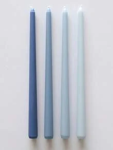 4pcs/Set 12-Inch European Style Electroplated Tapered Candles, Colorful Wedding Candles, Tapered Candles, Long Stem Candles, Suitable For Restaurants, Hotels, Living Rooms, Bedrooms. Romantic Dinner Set And Wedding Decor, Party And Home Decor Candles, Smokeless And Odorless Candle Holders For Home Use, Restaurant Decor, Gifts, Home Decor, Suitable For Graduation Parties, Wedding Season, Birthday Parties And Other Occasions. - Multicolor - View 22