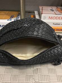 Woven Crossbody Bag, Versatile Shoulder/Sling Bag, Sports Mini Messenger Bag, Student Waist Pack