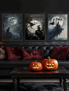 3 件万圣节女巫装饰、万圣节墙壁艺术、黑暗学院美学、女巫墙壁艺术、女巫家居装饰、女巫三联画、卧室装饰、客厅装饰、办公室装饰、餐厅墙壁装饰、厨房装饰、书房、走廊、宿舍装饰、浴室装饰、送给朋友的理想礼物、墙壁艺术、墙壁装饰、家居装饰、房间装饰、帆布墙壁艺术、海报、带框架的墙壁艺术、可选框架 - 彩色 - 查看 3