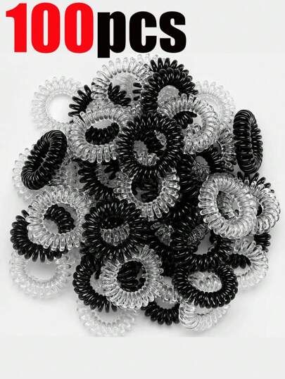 100/50/30/20/10 pezzi Elastici per capelli a spirale mini in bianco e nero, scrunchies ad alta elasticità per code di cavallo, chignon, accessori per capelli quotidiani per donna, autunno, viaggio, strumenti per capelli, accessori per capelli, accessori per capelli da donna, accessori per capelli, accessori per capelli da donna, strumenti per capelli, roba per capelli, accessori per la bellezza, regali, viaggio, regali per donna, roba per capelli, regalini per calze