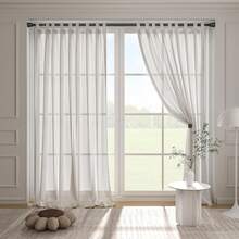 Shower Curtain Rod Black Tension Rod 45 To 77 Inch Spring Curtain Rod Shower Rod Non Slip Shower Curtain Rod 1pcs For Windows No Drilling Adjustable Tension Rods Of Curtain Window Closet Kitchen - 黑色 - 查看 10