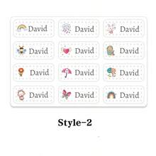 Custom Name Labels With Cute Patterns, Suitable For Sewing On Garments, Quilts, Backpacks, Hats, Dolls, And Hand-Knitted Items. Ideal For Daycare And School Stationery.Name Labels, Customized Labels, Daycare Labels