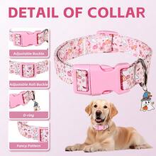 A High-Quality Adjustable Pumpkin Print Dog Collar, Autumn Pumpkin Halloween Theme Print Durable Comfortable Plastic Buckle And Charm-Various Sizes Of Pet Supplies, Pet, Pet Accessories For Small To Large Pets