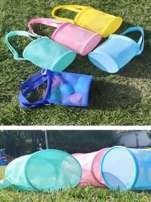Personalized Seashell Zipper Mesh Beach Bag,Summer Pool Accessories With Name ,Custom Kids Sea Shell Bags,Mesh Shoulder Bags