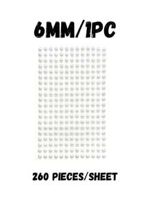 3 Peças/1 Peça de Diferentes Tamanhos de Adesivo de Pérola e Strass, Adesivo de Cristal Acrílico e Gema, Remendo Decorativo Autoadesivo para Penteados, Maquiagem de Olhos, Artesanato, Decoração de Pérolas, Remendo Decorativo Autoadesivo, Decoração de Feriados