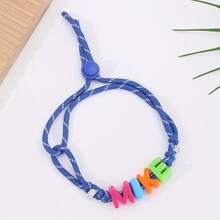 Personalized Acrylic Dog Name Necklace, Woven Pet Collar, Custom Engraved, Durable PMMA Material, Graphic Design, Suitable For Small, Medium, Large Dogs - Multicolor - View 11