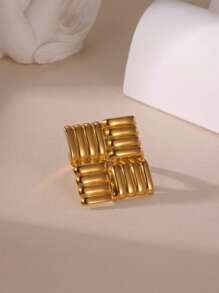 1 Stück übertriebener 18K Edelstahl Ring mit Meeresstern- und Muscheldesign, geeignet für Frauen als Urlaubsschmuck und täglichen Gebrauch