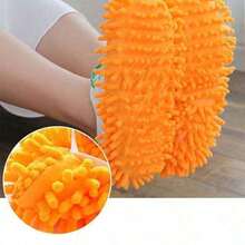 1/2pcs Reusable Broom Slippers, Mop Covers, Microfiber Anti-Dust Socks For Floor Cleaning, Suitable For Women, Men, Home, Office, Bathroom, Kitchen