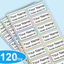 Custom Student Waterproof Name Labels - 3-Row Self-Adhesive Name Stickers With Fields For Name, Grade, Class, And ID. , Waterproof, Sticky, And Peel-Resistant, Suitable For School Supplies, Office Organization, Classroom Decoration, And Student ID Labeling.,Art Activities For Children,Warm Ambience,Winter Grace