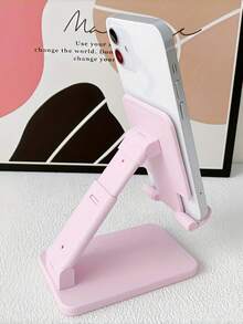 Adjustable & Foldable Ergonomic Polycarbonate Phone Stand, Suitable For Daily Office Use, Sturdy & Portable, Multi-Angle Viewing, Can Also Be Used As Pencil Case, Pencil Bag, Backpack, Back-To-School Essential,Stationery - Multicolor - View 2