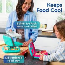 Lunch Box - Electric Aqua - View 2