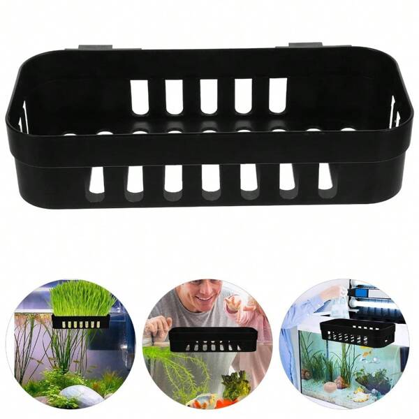 Cesta de plantio hidropônico para aquário, vaso de plantas, suporte para aquário, decoração para aquários