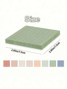 (4/8/16 Pack) Vintage Style 3x3 Inch Lined Self-Stick Notes, 8 Color High Adhesive Sticky Note Pads For School, Office, And Home Use - Reusable And Multi-Purpose Sticky Memo Pads,50 Sheets/Pad