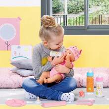Conjunto mágico de biberones para recién nacidos, juego de alimentación con muñeca que desaparece | Set de 3 piezas/6 piezas/7 piezas para cuidado de bebé con pañales/Juego de alimentación de muñecas para cochecito | Accesorios de muñeca bebé, biberones de leche y jugo, muñecas con pañales, chupetes para juego de roles de niños pequeños, color y patrón aleatorio | Muñecas para niños, juego de alimentación de muñecas, platos para niños