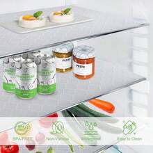 Tấm lót kệ và ngăn kéo 118,11/196,85 inch, Tấm lót tủ bếp chống trượt có nhiều độ dài, Tấm lót tủ EVA chống dính, chống thấm nước, bền, có hoa văn in, Phù hợp với kệ, tủ lạnh, tủ và nơi lưu trữ, Chiều rộng 11,81 inch - Nhiều màu - Xem 7