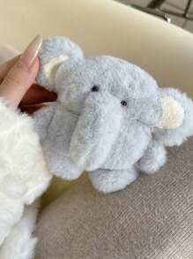 Cute Plush Elephant Case Compatible With AirPods 1/2, 3, Pro, Pro (2nd Generation), 4, Autumn/Winter
