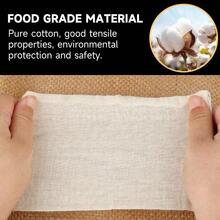 40 Pack 5.91 X 3.93 Inch Drawstring Bags For Cooking Reusable Tea Bags For Self-Filling Empty Gift Pouch Spice Bags Muslin Filter Bags For Loose Tea Coffee Spices - 15x10厘米 - 查看 6
