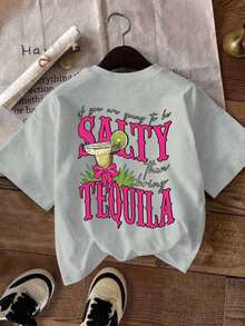 Plus Size Women's Round Neck Casual Short Sleeve T-Shirt, Fashionable For Summer - Grey - View 1