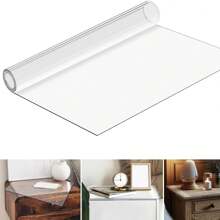 PVC 1.0mm Thick Transparent Soft Glass Tablecloth And Table Mat, High-Quality Non Washable, Waterproof, Scratch Resistant, Heat-Resistant, Simple And Generous Tablecloth, Suitable For Home Hotel Dining Table Cloth, Tea Table Cloth, Home Tablecloth 1pc