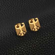 1 Pair 1.3cm German Eagle Stud Earrings Stainless Steel Germany Jewelry For Women Girls Gifts For Mom And Daughter