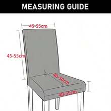 4/8 Pzs Fundas para Sillas Cubierta Universal con Falda Elástice Extraíble y Lavable,Todas las Estaciones - Caqui - Ver 6