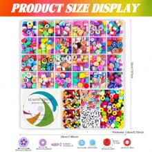1500pcs/7500pcs Loom Bracelet Making Kit, Loom Bands, Rubber Ring Craft Gift, Refill Loom Bands Set, Loom Band Kit, Colorful Loom Band Set, For DIY Friendship Bracelet & Necklace Personalized Creation