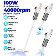 Ręczny odkurzacz pionowy o mocy 8000 PA i dużej mocy ssania, wyposażony w 3 baterie 2000 mAh zapewniające długi czas pracy, zestaw z wieloma akcesoriami, przenośny, samochodowy, wydajny odkurzacz do usuwania kurzu i sierści zwierząt, ładowany przez USB, 4 sezonowe opcje prezentowe, idealny pomysł na prezent – idealny na sofę, dywan i do kampera/prezent dla żony na Dzień Matki! Wielofunkcyjny zestaw ręcznych odkurzaczy o dużej mocy na rurze.