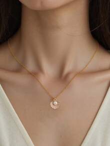 1 chiếc vòng cổ mặt vỏ sò biển mùa hè, quà tặng phụ kiện đi nghỉ cho bé gái - Nhiều màu - Xem 4