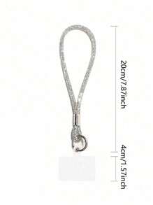 Cordón de lujo para teléfono móvil con diamantes, joyería de muñeca de alta calidad incrustada de diamantes, accesorios de teléfono móvil de moda y duraderos anti-perdida