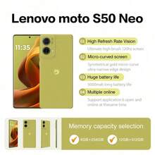 Lenovo 全球 Rom Moto S50 Neo 5G 手机 120Hz 智能手机 5000mAh 6.7 英寸 50 万像素骁龙 256GB/512GB Android