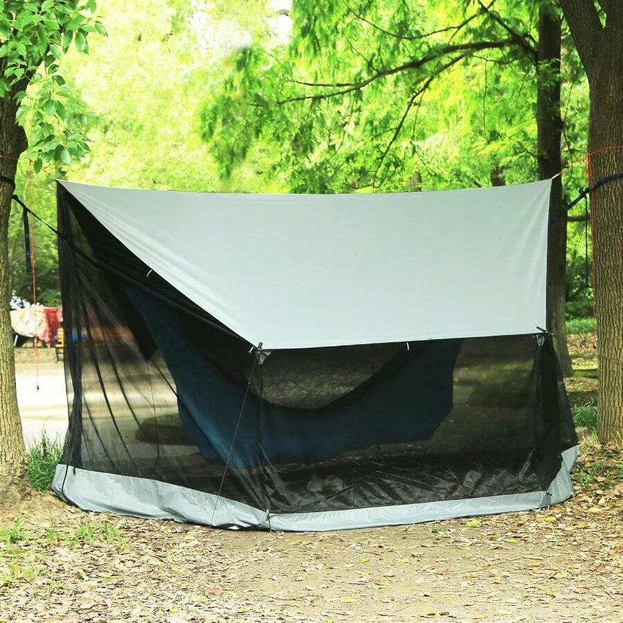 Preself Screen House For Hammock Canoe Picnics Backyards Backpacking Camping Beach In Summer - DarkShade - View 1