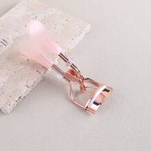 Rose Gold Transparent Handle Eyelash Curler, Jelly Texture Eyelash Curler,Makeup,Cheap,Room Decor,Vanity,Travel,Bedroom,Makeup Accessories,Eyelash Curler