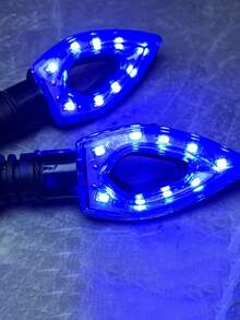 2 件 LED 摩托车灯箭头灯适用于街头运动自行车，通用改装配件，12-24V 工作电压，硬接线电源，无需电池，适用于机动车 - 彩色 - 查看 8
