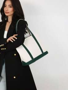 Custom Boat Tote Bag - Canvas Tote Bag - Custom Text Tote - Gift For Her - Bachelorette Gift - School Bag - Embroidlery -Personalized Gift - Multicolor - View 6