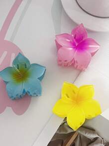 6 Pezzi Fermagli per capelli con fiore a 5 petali per donne, fermagli per capelli alla moda per vacanze al mare, per la parte posteriore della testa