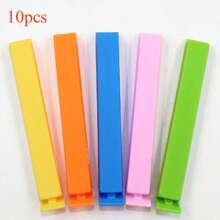 10个/套迷你便携式家用食品密封夹，颜色随机