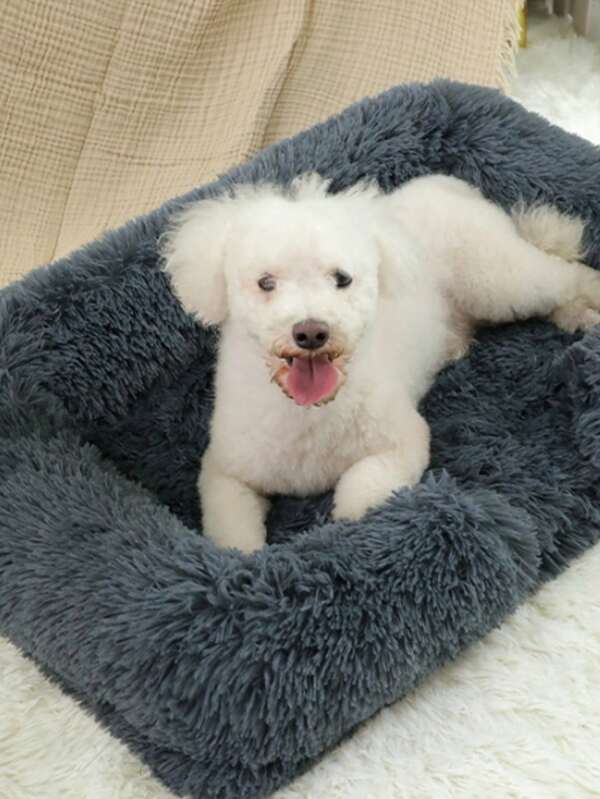 Warm And Comfortable Plush Square Pet Bed For Large Dogs, Medium Dogs, Dog Mat, Pet Sofa, Cat Bed, Dog Basket