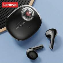 Auriculares Bluetooth 5.3 TWS inalámbricos Lenovo LP17 con control táctil, graves, baja latencia y larga duración de la batería 2025 nuevos - Negro - Ver 1
