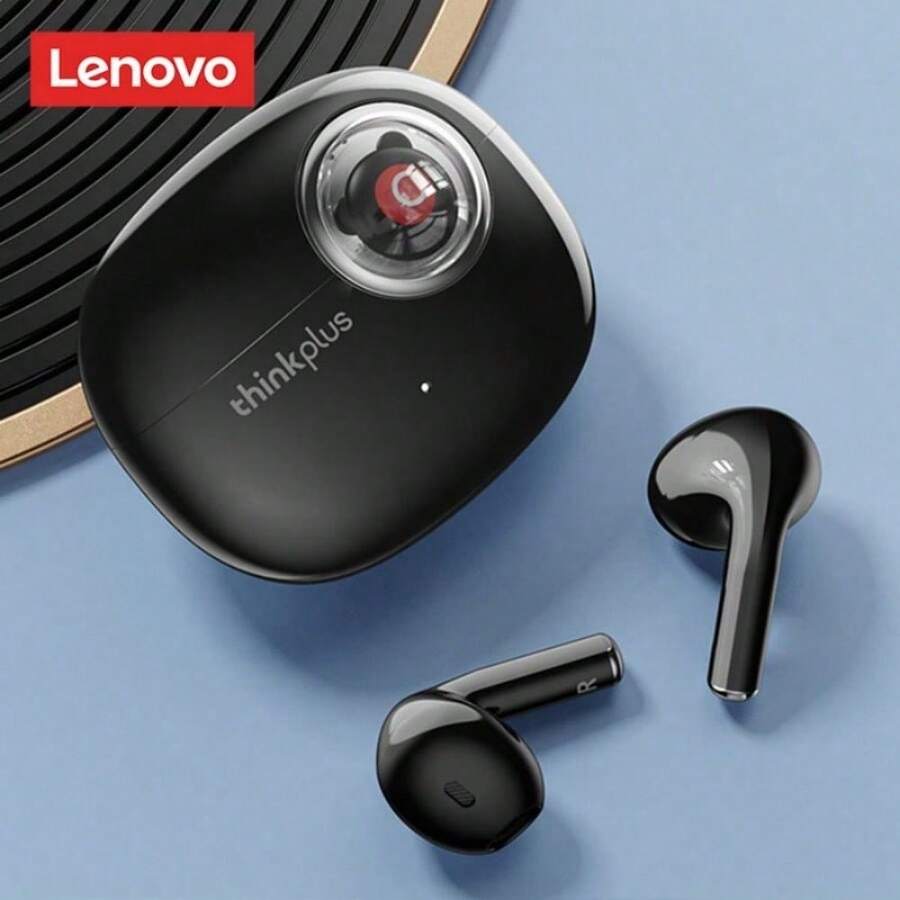 Auriculares Bluetooth 5.3 TWS inalámbricos Lenovo LP17 con control táctil, graves, baja latencia y larga duración de la batería 2025 nuevos - Negro - Ver 1