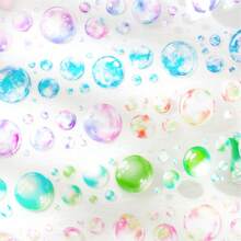 1 rollo de cinta washi de burbujas de color aleatorio para planificador/decoración de álbumes de recortes, útiles escolares, de vuelta a la escuela