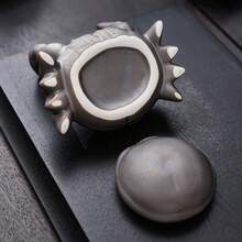 1pc Crab Ceramic Ashtray With Lid, Chinese Style Cute Desk Decor For Home & Office Best Gifts Birthday Graduation - Multicolor - View 13