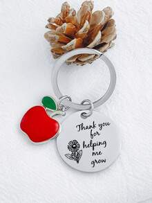 1 件“It Takes A Big Heart”不锈钢钥匙扣，镶有粉色水钻，教师节/毕业礼物，感谢学校背包 - thank you紅蘋果 - 查看 14