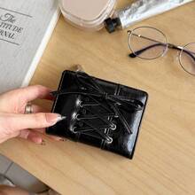 蝴蝶结两折~Y2K真皮INS爆款大容量女士钱包韩版简约风女钱包迷你钱包零钱包小钱包可爱钱包