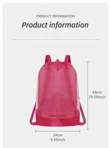 1pc Teenage Toy Storage Net Bag, Large Size Mesh Bag For Carrying Sand Play Tools Like Shovel, - Multicolor - View 8
