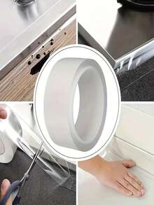 1 rolka taśmy uszczelniającej do okien, wodoodporna taśma uszczelniająca i izolacyjna, taśma klejąca, uszczelki okienne, do uszczelniania basenów, kuchni, okien, dekoracji wnętrz, różnych powierzchni używanych w domach i restauracjach