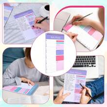 OVLOOK Customized Student Planner/Daily Time Management Spiral Notebook, A5 Size School Supplies,Back To School