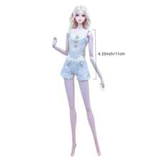 1 套手工制作时尚娃娃衣服，适合 11.5 英寸娃娃时尚紧身裤，1/6 娃娃服装，娃娃配饰，30 厘米娃娃裙（不包括娃娃）