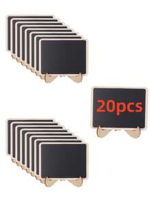 10Pcs/Set DIY Assemble Mini Chalkboards,Suitable For Wedding Party Label Decoration, Food Label Decoration